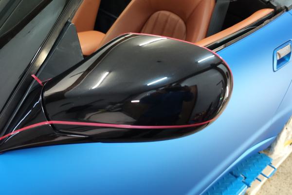 Spiegelbeklebung Maserati