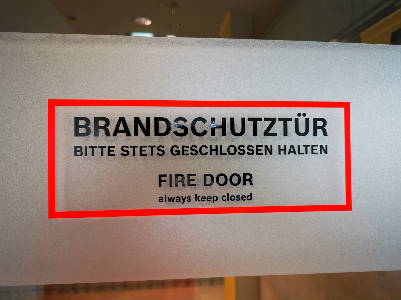 Anlaufschutz an einer Brandschutztür Image